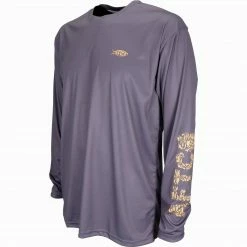 AFTCO Technical Jigfish Long Sleeve Shirt - Dark Plum Shirts