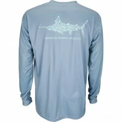 AFTCO Technical T - Jigfish Long Sleeve Slate Blue Shirts