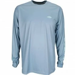 AFTCO Technical T - Jigfish Long Sleeve Slate Blue Shirts