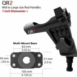 Rod Holders Stealth - QR-2 With Multi-Mount Bases