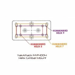 YakAttack Humminbird Helix Fish Finder Mount 18 YakAttack Humminbird Helix Fish Finder Mount